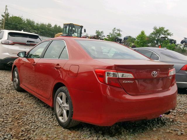 4T1BF1FK5CU518782 - 2012 TOYOTA CAMRY BASE RED photo 3