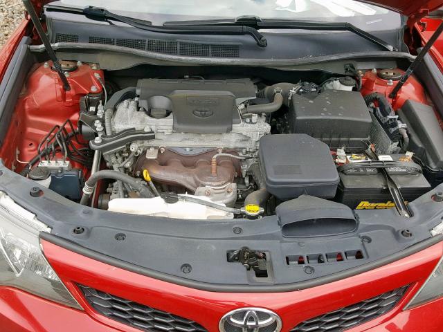 4T1BF1FK5CU518782 - 2012 TOYOTA CAMRY BASE RED photo 7