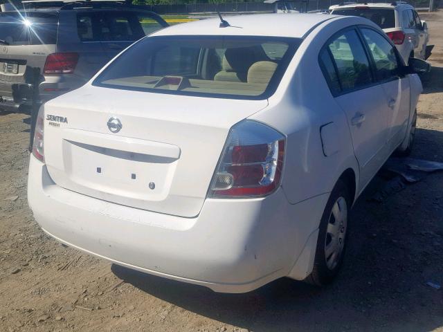 3N1AB61E09L623486 - 2009 NISSAN SENTRA 2.0 WHITE photo 4