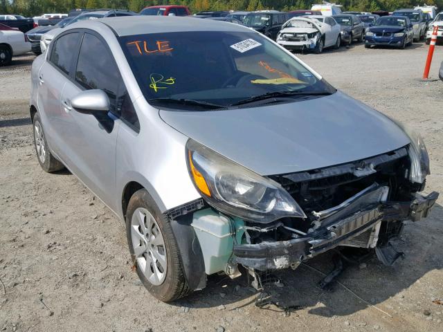 KNADN4A36D6302489 - 2013 KIA RIO EX SILVER photo 1