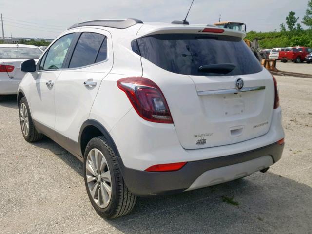 KL4CJASB0JB716119 - 2018 BUICK ENCORE PRE WHITE photo 3