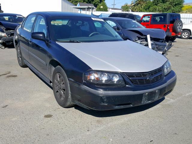 2G1WF52E339309382 - 2003 CHEVROLET IMPALA BLACK photo 1