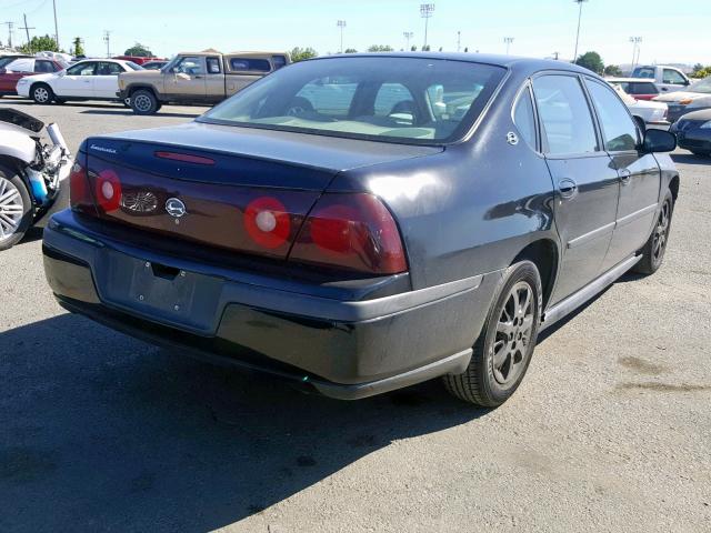 2G1WF52E339309382 - 2003 CHEVROLET IMPALA BLACK photo 4