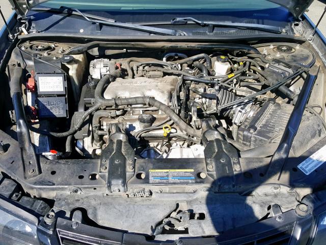 2G1WF52E339309382 - 2003 CHEVROLET IMPALA BLACK photo 7