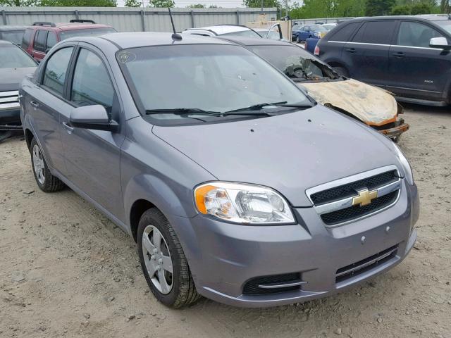 KL1TD5DE5AB130843 - 2010 CHEVROLET AVEO LS GRAY photo 1