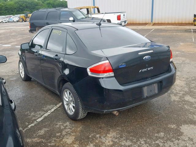 1FAHP34N18W190878 - 2008 FORD FOCUS S/SE BLACK photo 3