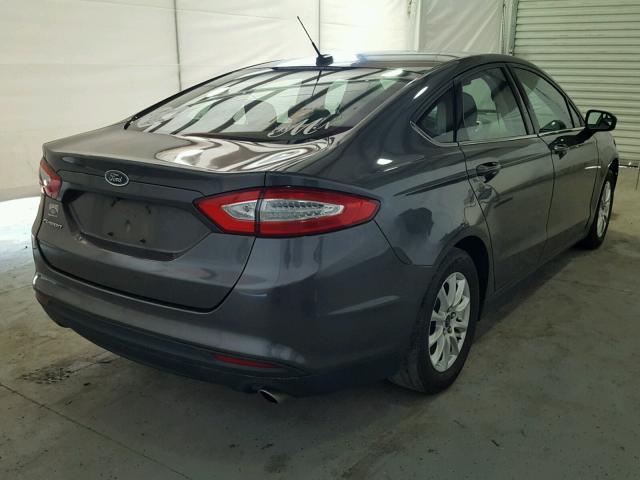 3FA6P0G70GR350155 - 2016 FORD FUSION S GRAY photo 4