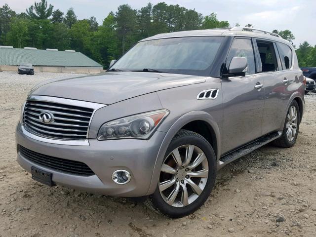 JN8AZ2NC8B9302888 - 2011 INFINITI QX56 GRAY photo 2