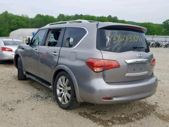 JN8AZ2NC8B9302888 - 2011 INFINITI QX56 GRAY photo 3