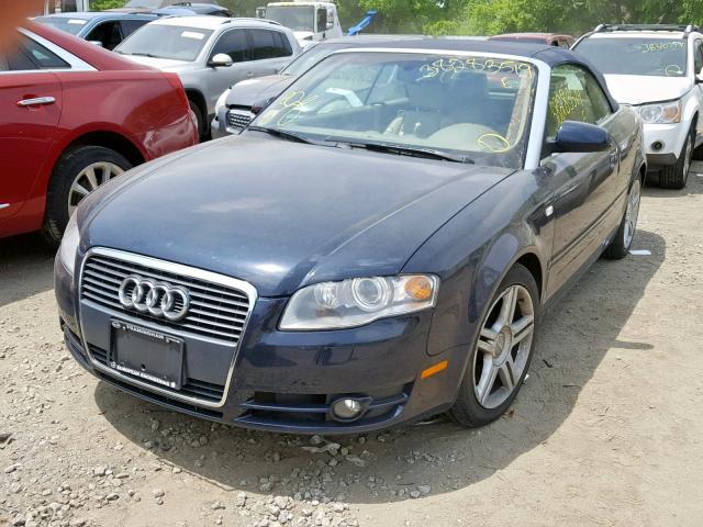 WAUDF48H27K013989 - 2007 AUDI A4 2.0T CA BLUE photo 2