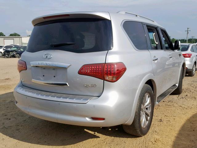 JN8AZ2NFXH9641817 - 2017 INFINITI QX80 BASE SILVER photo 4