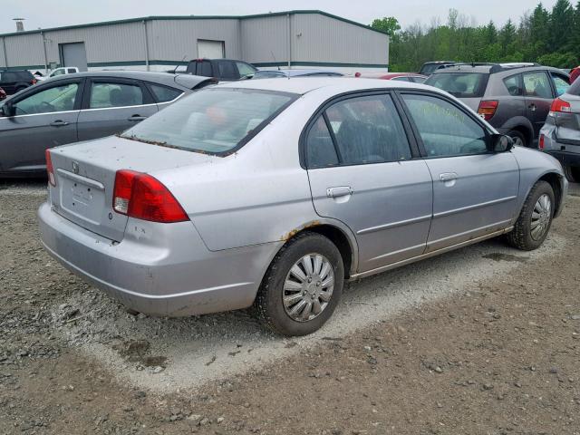 2HGES15573H537802 - 2003 HONDA CIVIC LX GRAY photo 4