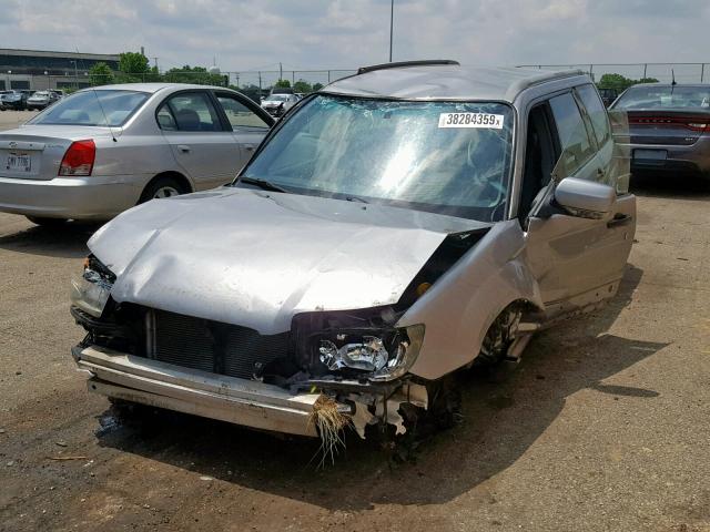JF1SG66618H729131 - 2008 SUBARU FORESTER S 灰色 照片 2