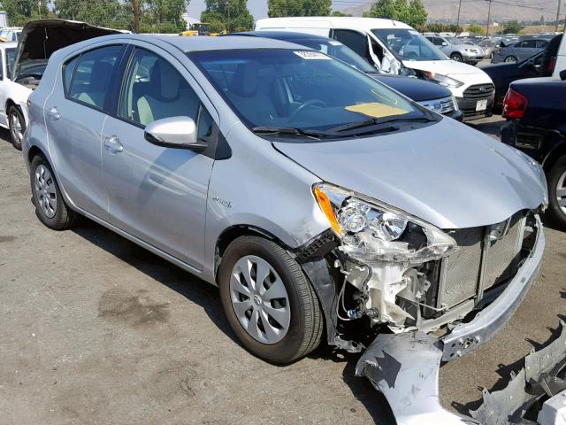 JTDKDTB36E1085806 - 2014 TOYOTA PRIUS C GRAY photo 1