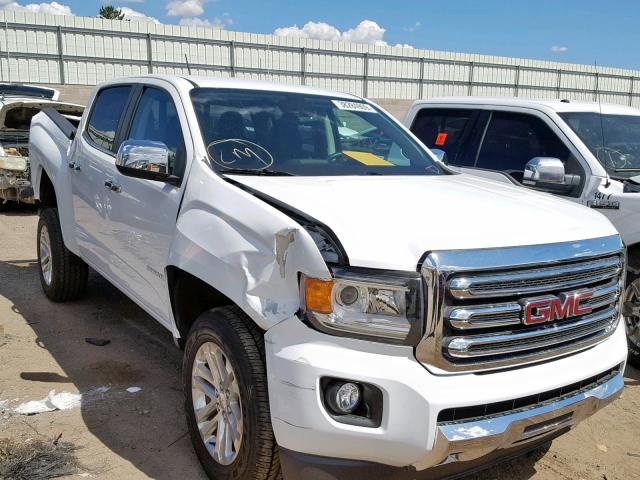 1GTG6DEN9J1302522 - 2018 GMC CANYON SLT WHITE photo 1