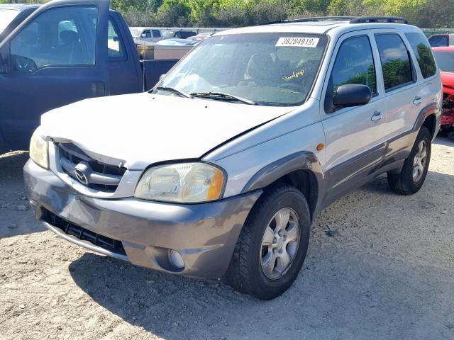 4F2YZ04113KM29295 - 2003 MAZDA TRIBUTE LX SILVER photo 2