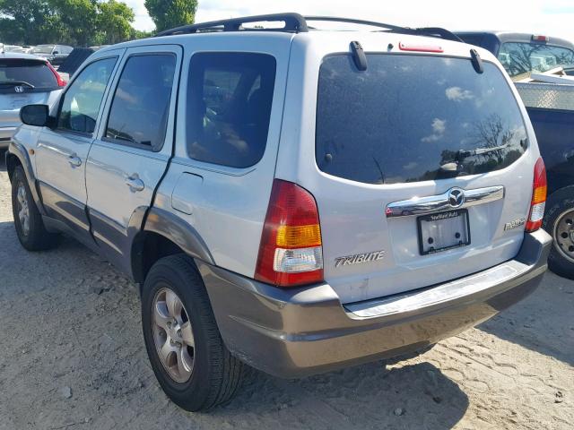 4F2YZ04113KM29295 - 2003 MAZDA TRIBUTE LX SILVER photo 3