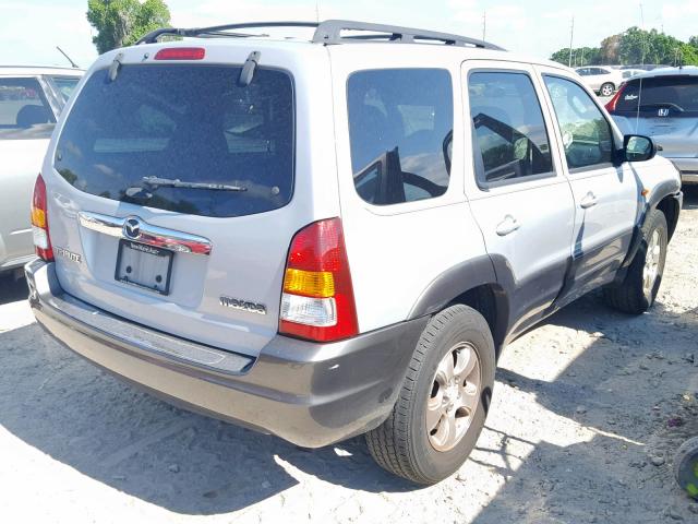 4F2YZ04113KM29295 - 2003 MAZDA TRIBUTE LX SILVER photo 4