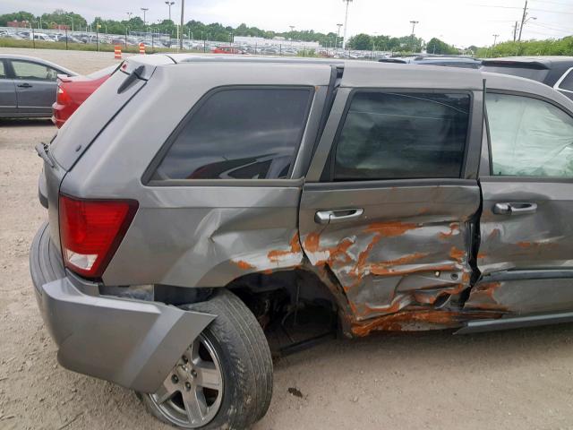 1J8GR48K27C675304 - 2007 JEEP GRAND CHER GRAY photo 10