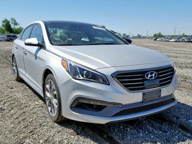 5NPE34AB8FH217716 - 2015 HYUNDAI SONATA SPO SILVER photo 1