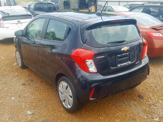 KL8CB6SA1GC616792 - 2016 CHEVROLET SPARK LS BLACK photo 3