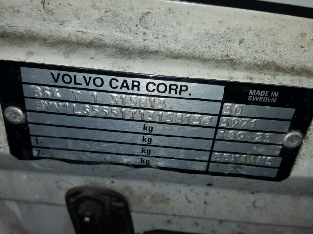 YV1LS5551T1315813 - 1996 VOLVO 850 BASE WHITE photo 10