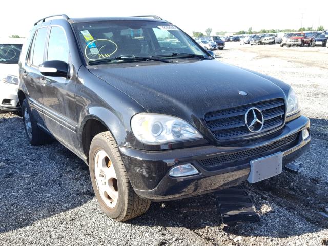 4JGAB57E33A410153 - 2003 MERCEDES-BENZ ML 350 BLACK photo 1