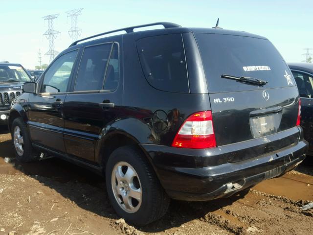 4JGAB57E33A410153 - 2003 MERCEDES-BENZ ML 350 BLACK photo 3