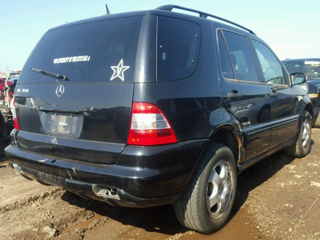 4JGAB57E33A410153 - 2003 MERCEDES-BENZ ML 350 BLACK photo 4