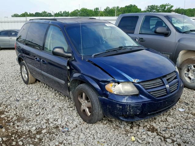 1D4GP45R25B207514 - 2005 DODGE CARAVAN SX BLUE photo 1