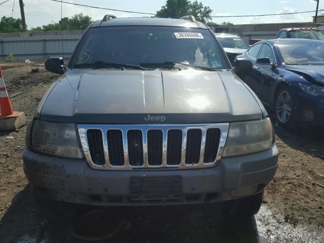 1J4GW48S72C164786 - 2002 JEEP GRAND CHER GRAY photo 9