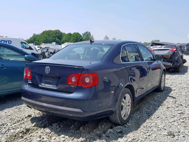 3VWCT71K86M853245 - 2006 VOLKSWAGEN JETTA TDI BLUE photo 4