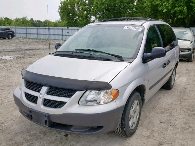 1B4GP25R42B532966 - 2002 DODGE CARAVAN SE SILVER photo 2