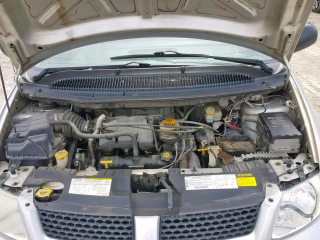 1B4GP25R42B532966 - 2002 DODGE CARAVAN SE SILVER photo 7