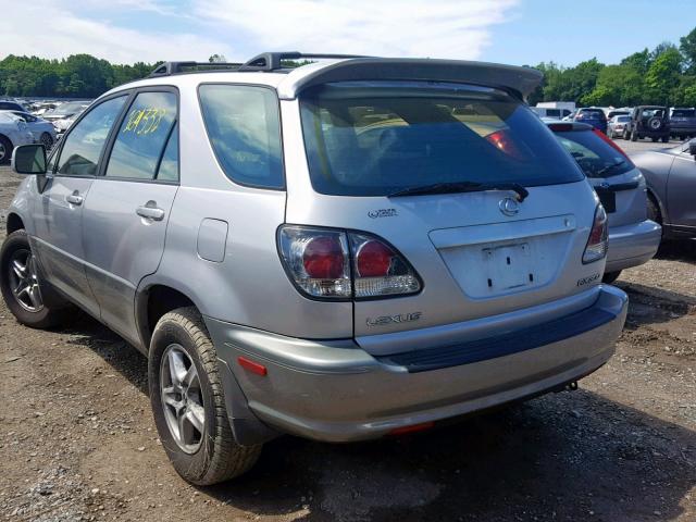 JTJHF10U620284468 - 2002 LEXUS RX 300 SILVER photo 3