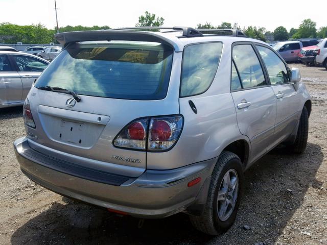 JTJHF10U620284468 - 2002 LEXUS RX 300 SILVER photo 4