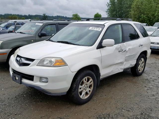 2HNYD18826H529052 - 2006 ACURA MDX TOURIN WHITE photo 2