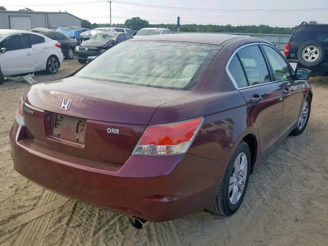 1HGCP2F45AA084733 - 2010 HONDA ACCORD LXP MAROON photo 4