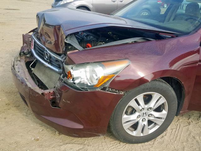 1HGCP2F45AA084733 - 2010 HONDA ACCORD LXP MAROON photo 9