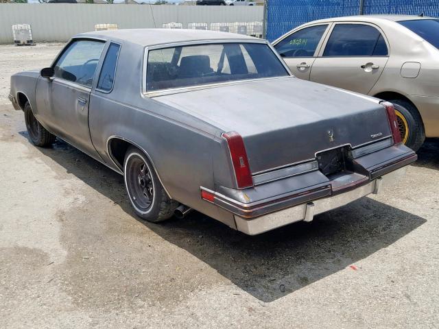 1G3AR47A9EM366006 - 1984 OLDSMOBILE CUTLASS SU GRAY photo 3