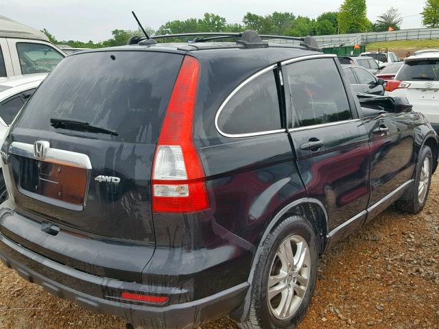 5J6RE4H71AL016431 - 2010 HONDA CR-V EXL BLACK photo 4