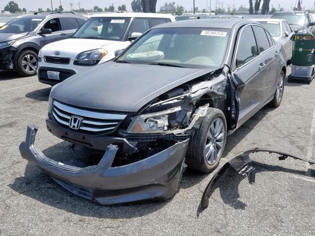 1HGCP2F80BA033287 - 2011 HONDA ACCORD EXL GRAY photo 2