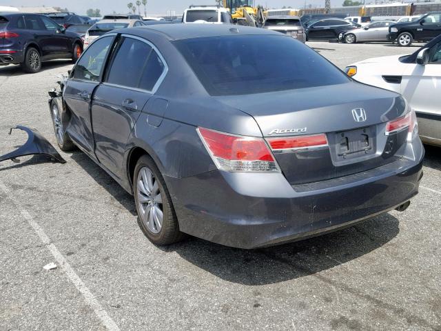 1HGCP2F80BA033287 - 2011 HONDA ACCORD EXL GRAY photo 3