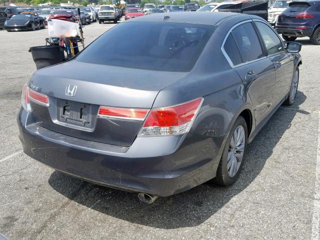 1HGCP2F80BA033287 - 2011 HONDA ACCORD EXL GRAY photo 4