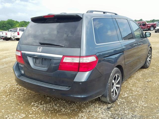 5FNRL38826B070037 - 2006 HONDA ODYSSEY TO BLUE photo 4