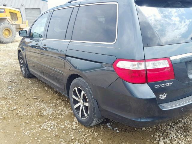 5FNRL38826B070037 - 2006 HONDA ODYSSEY TO BLUE photo 9