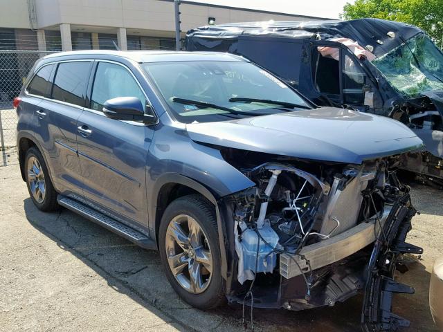 5TDDZRFH8JS913029 - 2018 TOYOTA HIGHLANDER BLUE photo 1