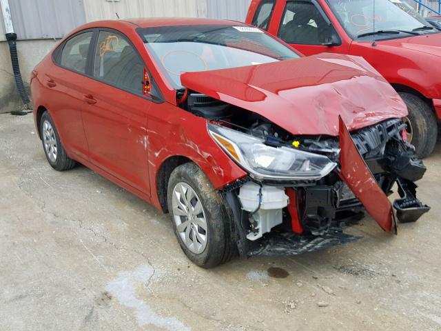 3KPC24A33JE023885 - 2018 HYUNDAI ACCENT SE MAROON photo 1