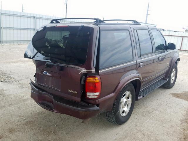 1FMDU75E2YZA03018 - 2000 FORD EXPLORER L PURPLE photo 4