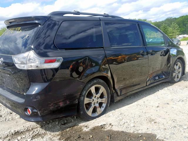 5TDXK3DC2BS112488 - 2011 TOYOTA SIENNA SPO BLACK photo 9